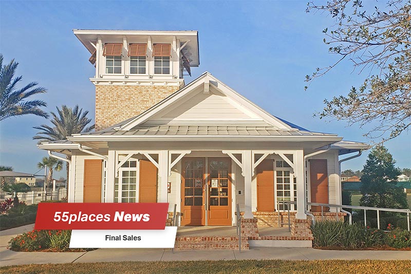 Exterior view of a community building at Bridge Bay at Bannon Lakes in Saint Augustine, Florida