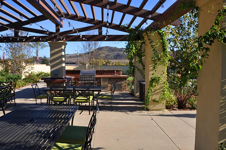 View of the BBQ area at Gavilan in Rancho Mission Viejo, California