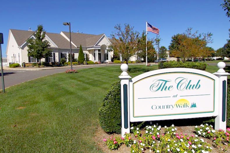 Exterior view of The Club at Country Walk of Lake Ridge in Whiting, New Jersey