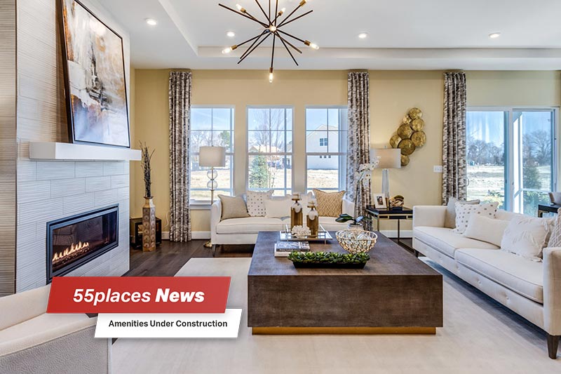 Interior view of a model home at Four Seasons at Carolina Oaks in Bluffton, South Carolina