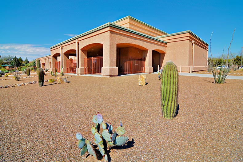 Exterior view of the Las Campanas Social Center in Green Valley, Arizona