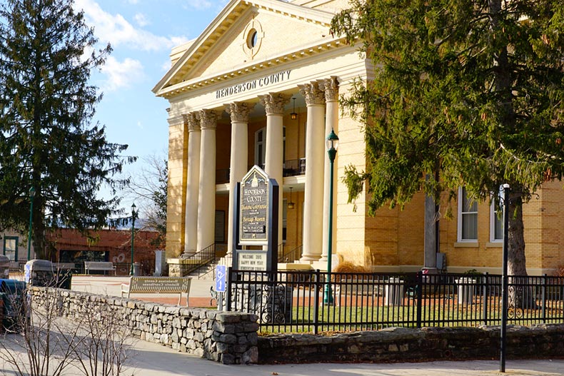 The Historic Courthouse in Hendersonville, North Carolina
