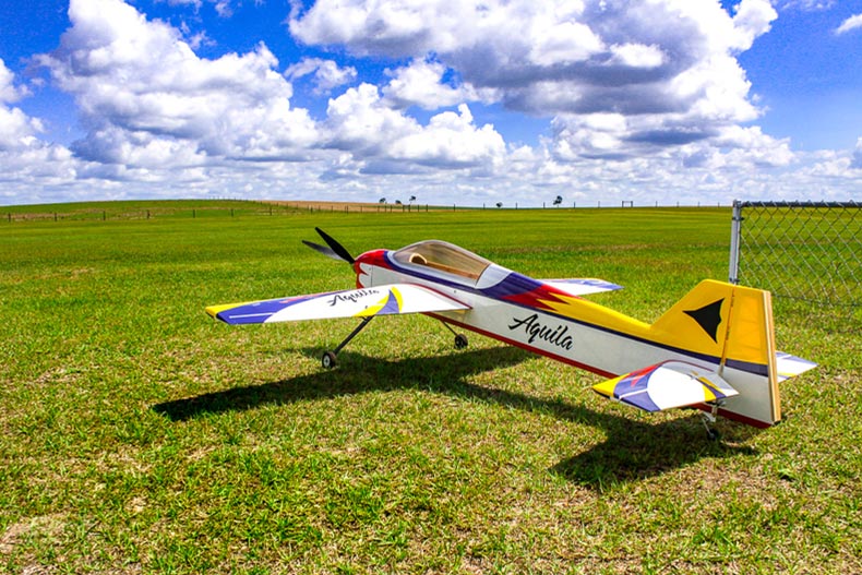 The R/C airplane flying field at On Top of the World in Ocala, Florida