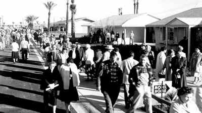 sun city grand opening - resized An estimated 100,000 people showed up for the grand opening of Sun City Arizona on January 1, 1960