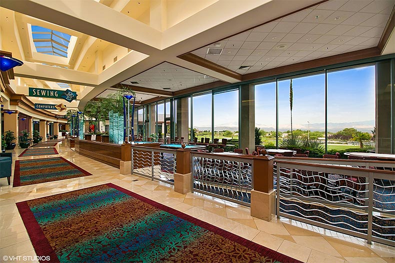 Interior of Sun City Anthem clubhouse in Henderson, Nevada