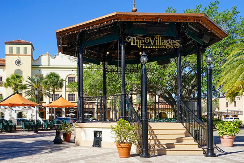 View of the outdoor pavilion at The Villages in Florida