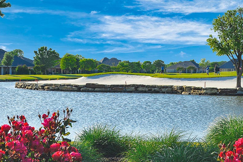 Picturesque view of the 18-hole Wildhorse Golf Club at Robson Ranch - Texas in Denton, Texas