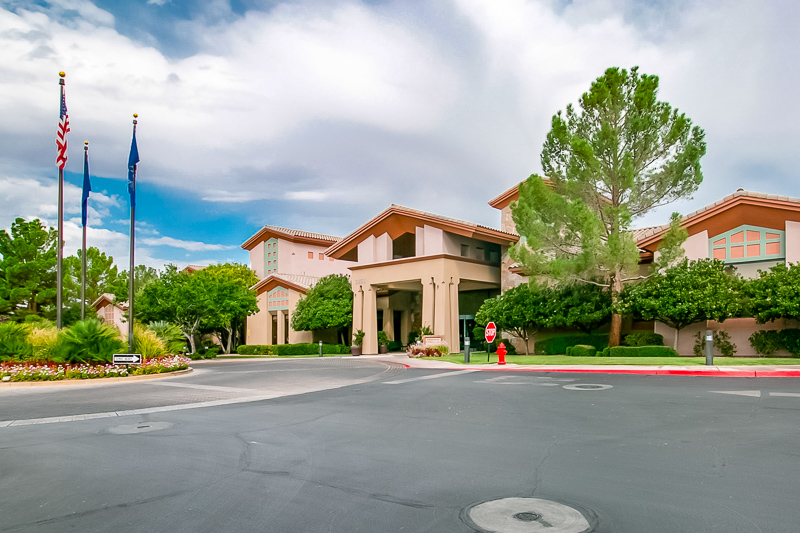 Exterior view of an amenity center at Sun City Anthem in Henderson, Nevada