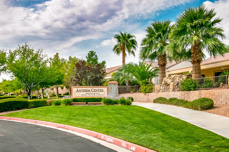 Exterior view of the Anthem Center at Sun City Anthem in Henderson, Nevada