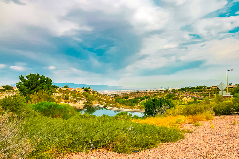 The landscape surrounding Sun City Anthem in Henderson, Nevada