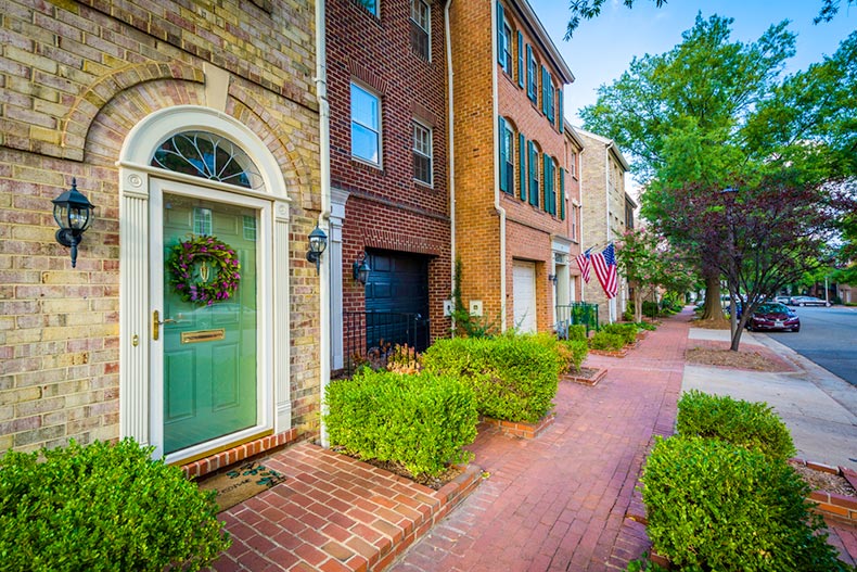 Houses in the Old Town of Alexandria, Virginia