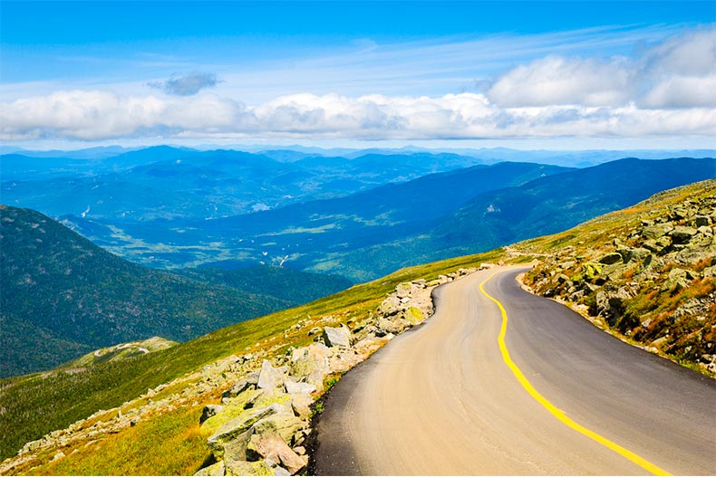 Road winding through the Appalachian Mountains