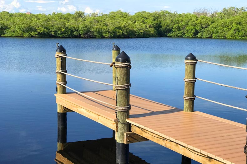 A pier in Bonita Springs on the west coast of Florida