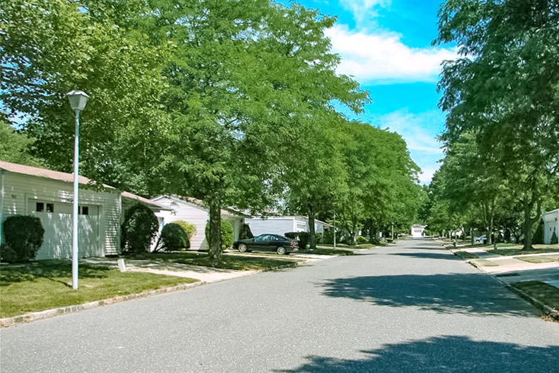 Photo of a neighborhood street in Clearbrook located in Monroe, New Jersey