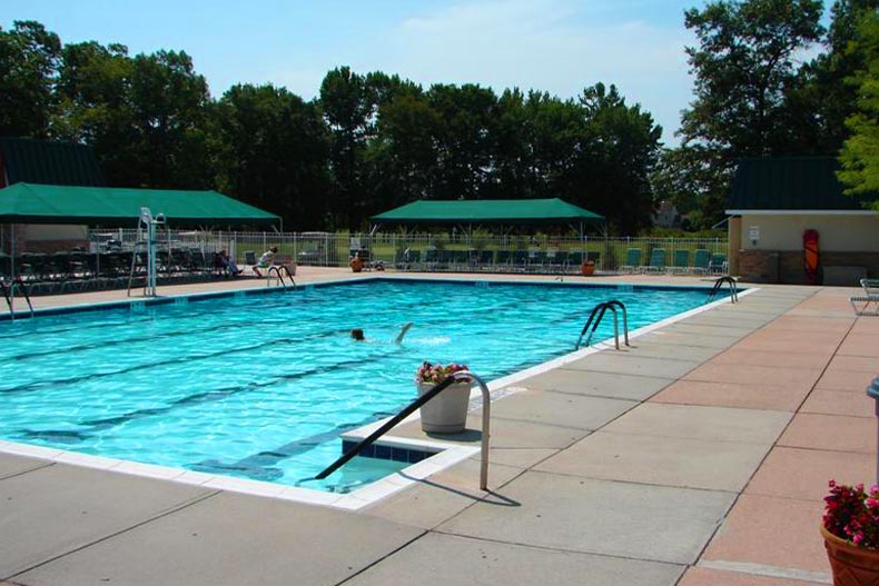 Photo of an outdoor pool at Clearbrook in Monroe, New Jersey