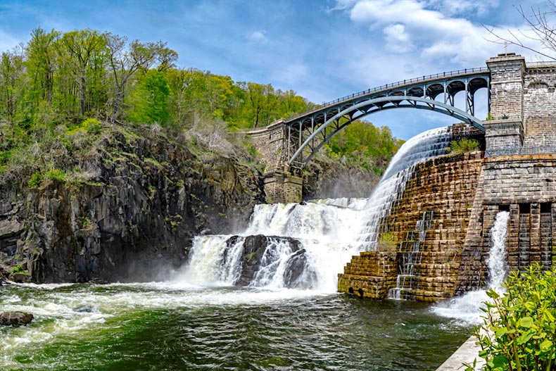 The Croton Gorge Water Falls in Westchester County, New York
