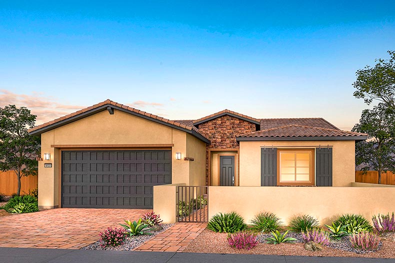 Rendering of a model home at Del Webb at Lake Las Vegas in Nevada