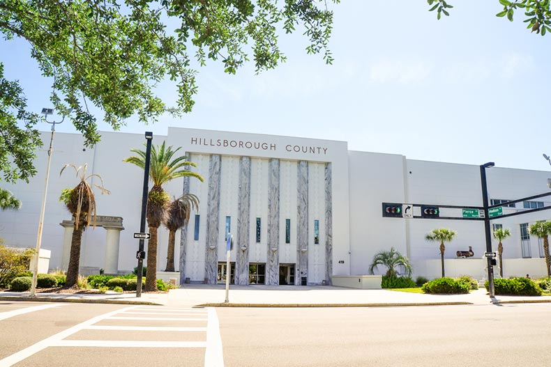 Exterior view of the Hillsborough County Courthouse in Downtown Tampa, Florida