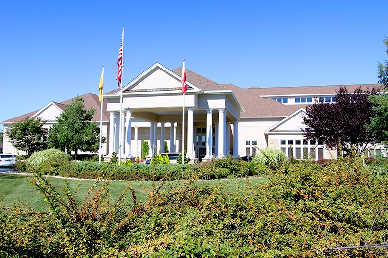 View of the clubhouse at Four Seasons at Mirage in Barnegat, New Jersey