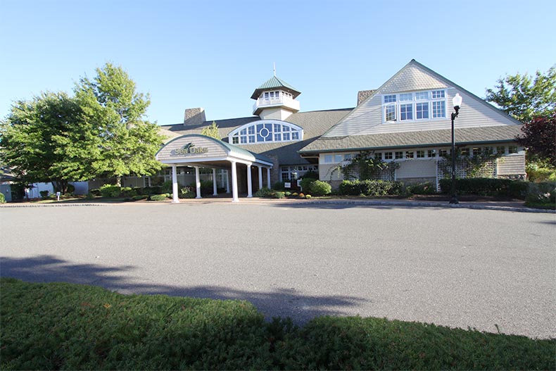 Exterior view of the clubhouse at Four Seasons at Sea Oaks in Little Egg Harbor, New Jersey