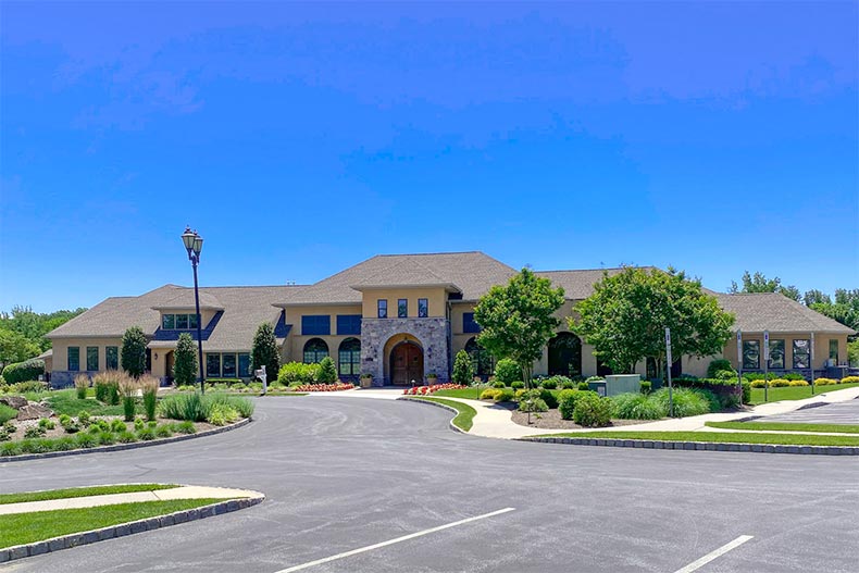 The clubhouse at Foxfield in Garnet Valley, Pennsylvania