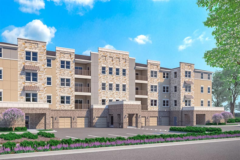 Rendering of condominium homes at Gatherings at Westview in Houston, Texas
