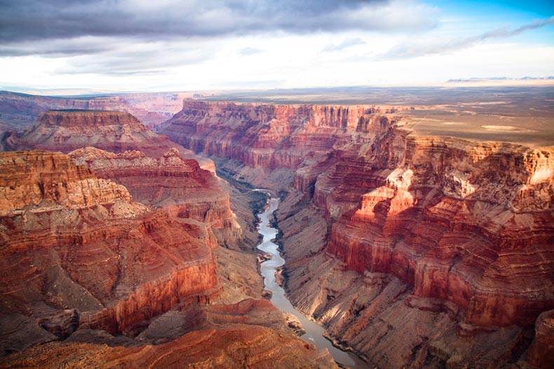 Aerial view of the Grand Canyon in Arizona