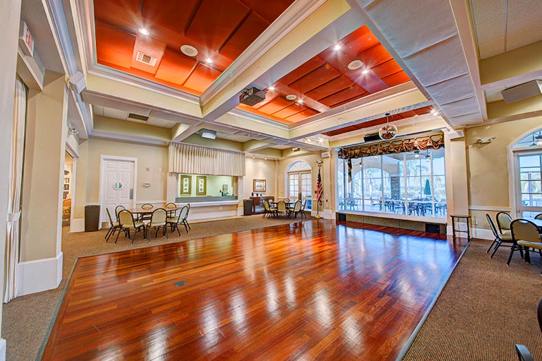 Interior view of the ballroom at Grand Isle in Melbourne, Florida