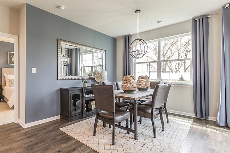 Interior view of a model home at Hamilton Walk in Breinigsville, Pennsylvania