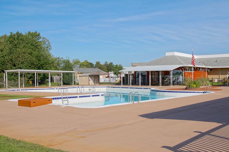 The outdoor pool at Holiday City at Berkeley in Toms River, New Jersey