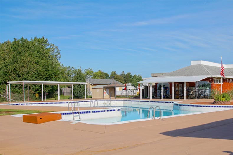 The outdoor pool at Holiday City at Berkeley in Toms River, New Jersey