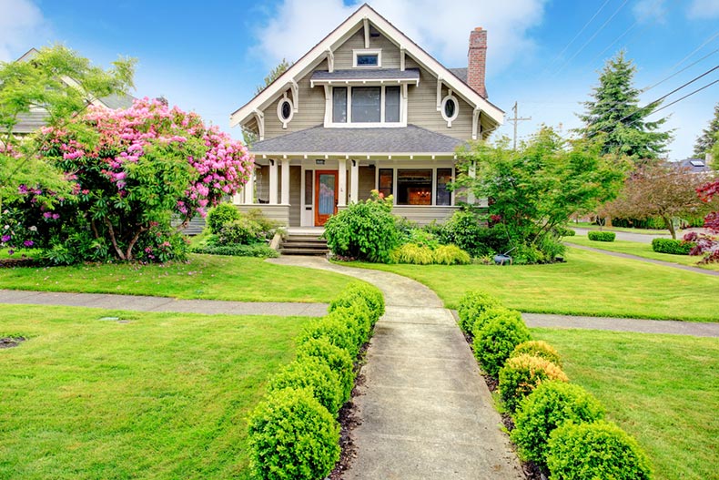 Exterior view of a home with a lot of curb appeal and a high resale value