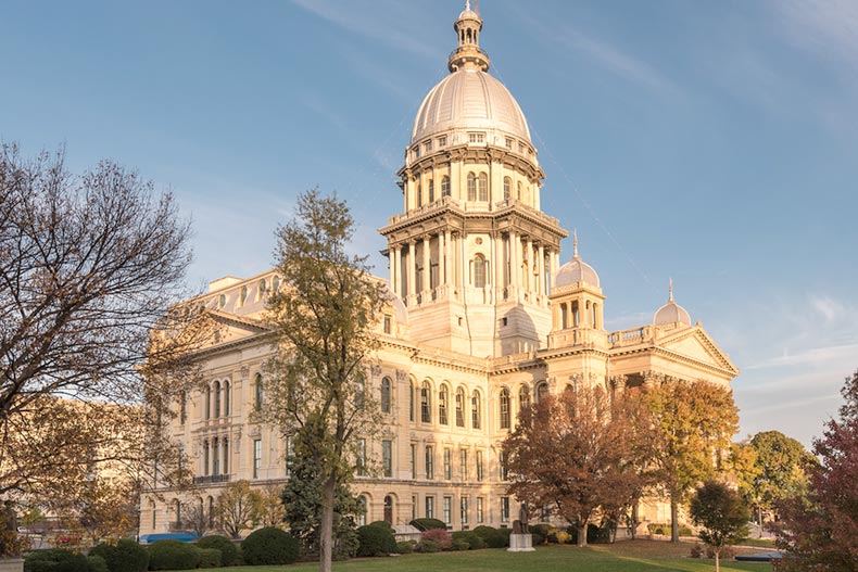 The Illinois State Capitol building in Springfield, Illinois