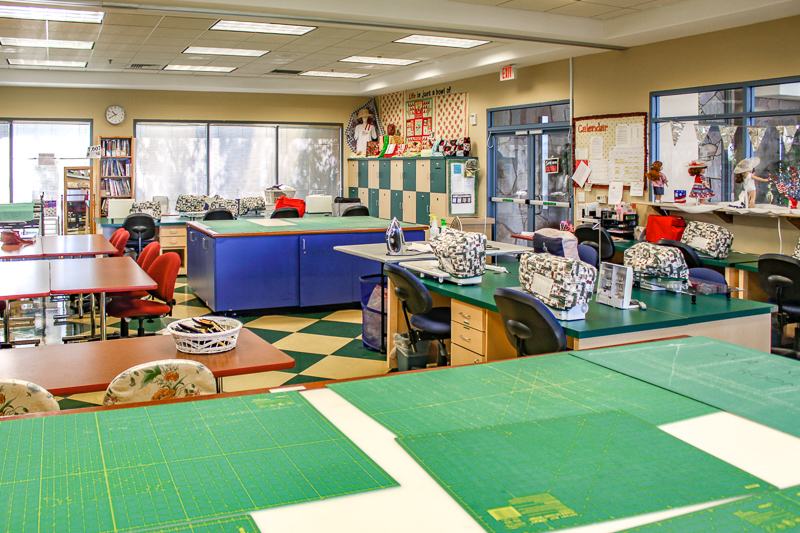 A craft room at Sun City Anthem in Henderson, Nevada