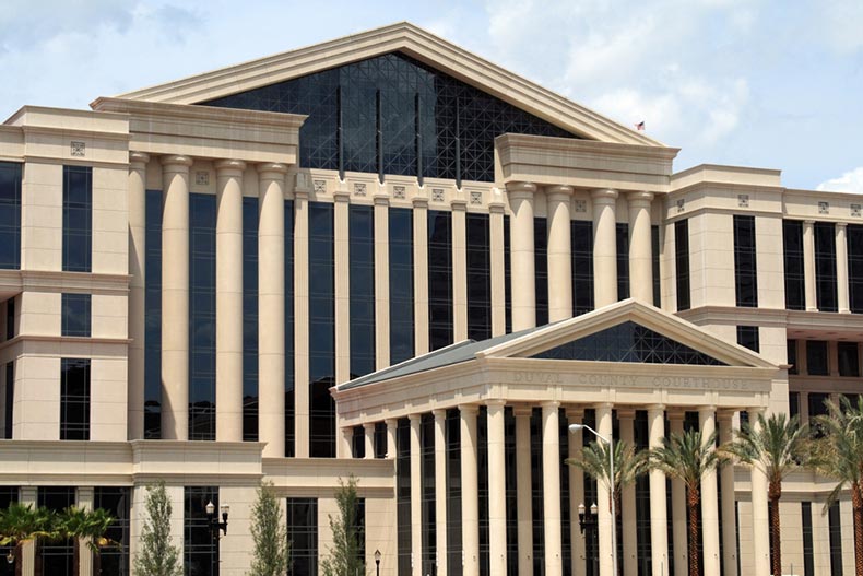 Exterior view of the courthouse in Jacksonville, Florida