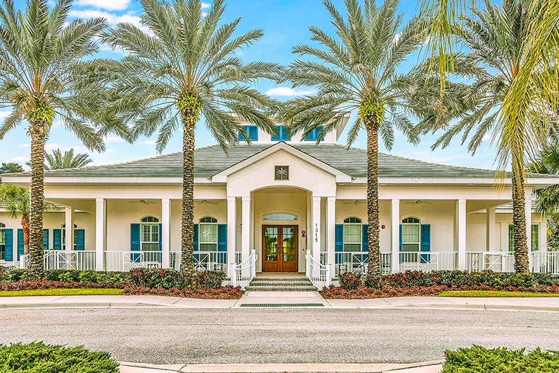 Exterior view of a fitness center in Kings Gate, located in Port Charlotte, Florida