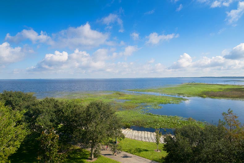 Morning view of Lake Tohopekaliga in Osceola County, Florida