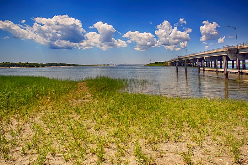 Photo of Corset Inlet near the Atlantic Ocean near Cape May, New Jersey