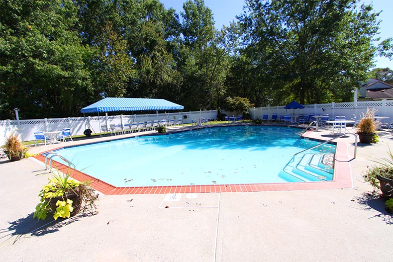 The outdoor pool at Marlboro Greens in Englishtown, New Jersey