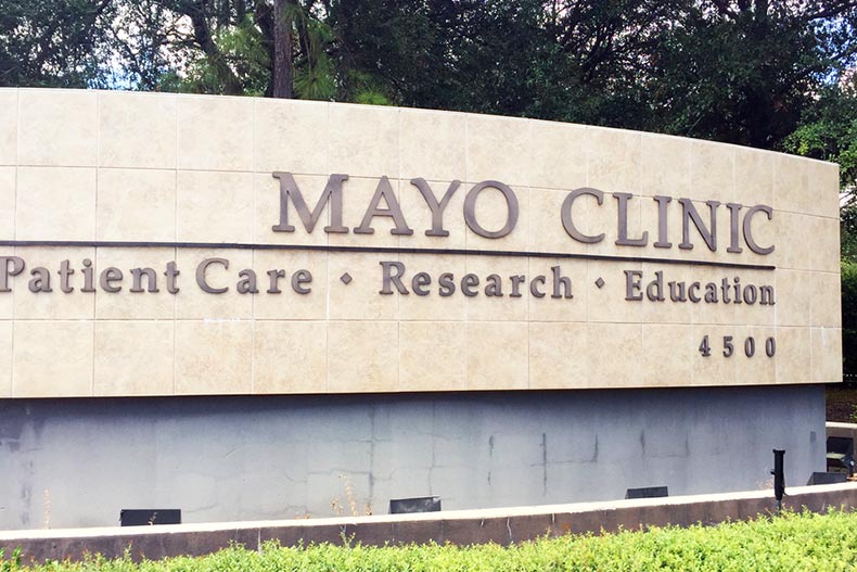 Entrance to the Jacksonville campus of the world famous Mayo Clinic