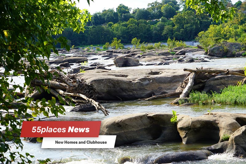 Rocks on the James River in Richmond, Virginia
