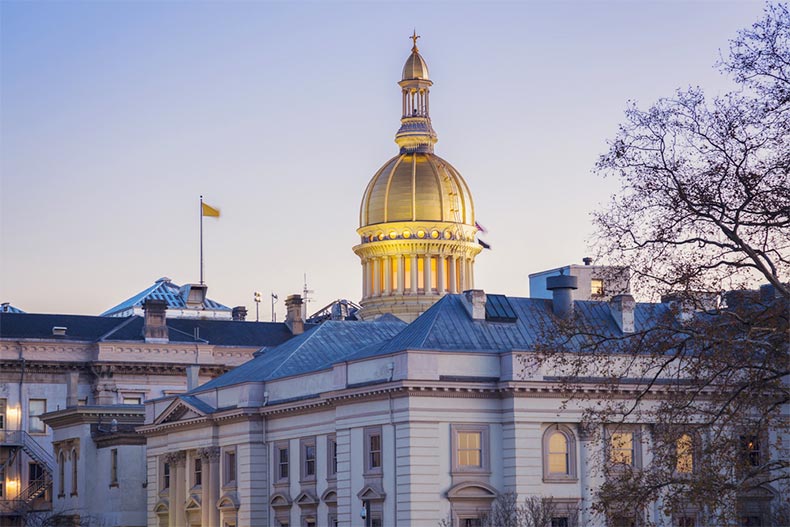 The State Capitol Building in Trenton, New Jersey