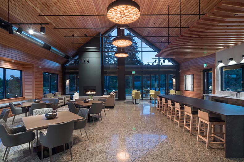 Interior view of The Pavilion at Ovation at Oak Tree in Lacey, Washington