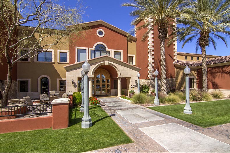Exterior view of the clubhouse at Province in Maricopa, Arizona