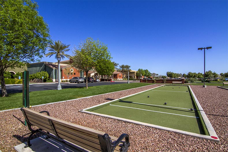 Bocce ball courts at Province in Maricopa, Arizona