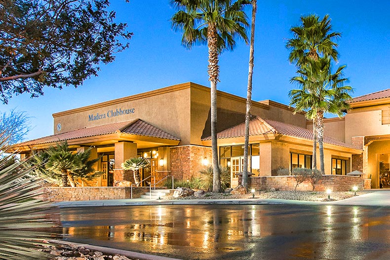 Exterior view of the Madera Clubhouse at Quail Creek in Green Valley, Arizona