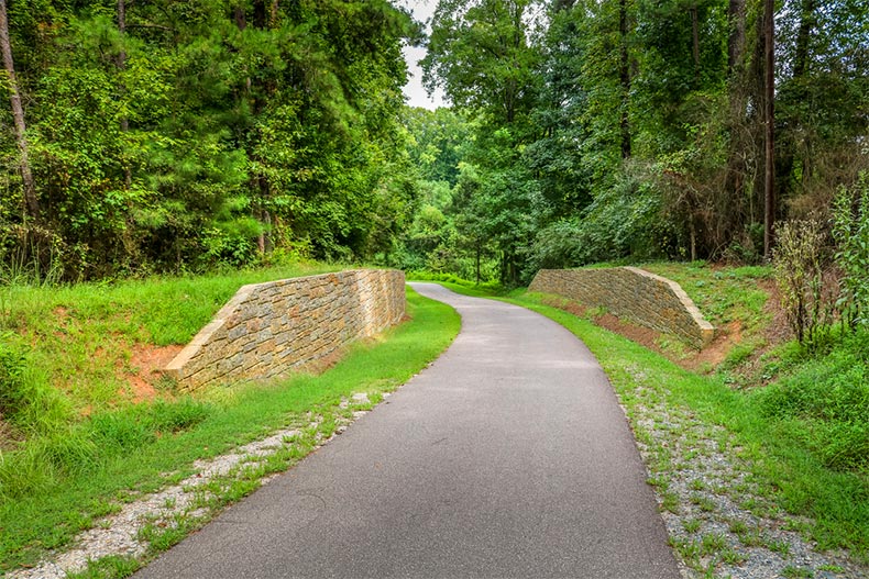 Greenway trails in Raleigh, North Carolina