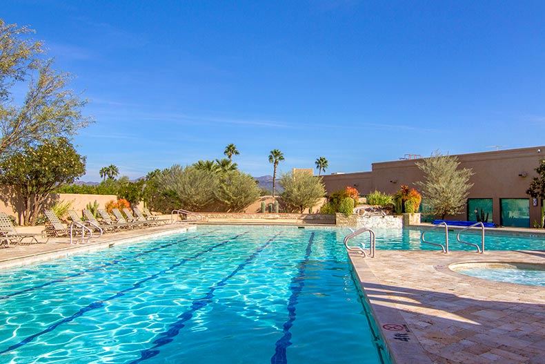 The outdoor pool and spa at Rio Verde in Rio Verde, Arizona