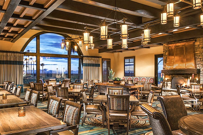 Interior view of the on-site restaurant at Robson Ranch - Arizona in Eloy, Arizona
