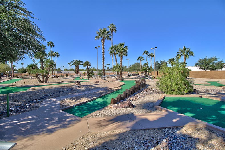 The mini-golf course at Sun City in Sun City, Arizona